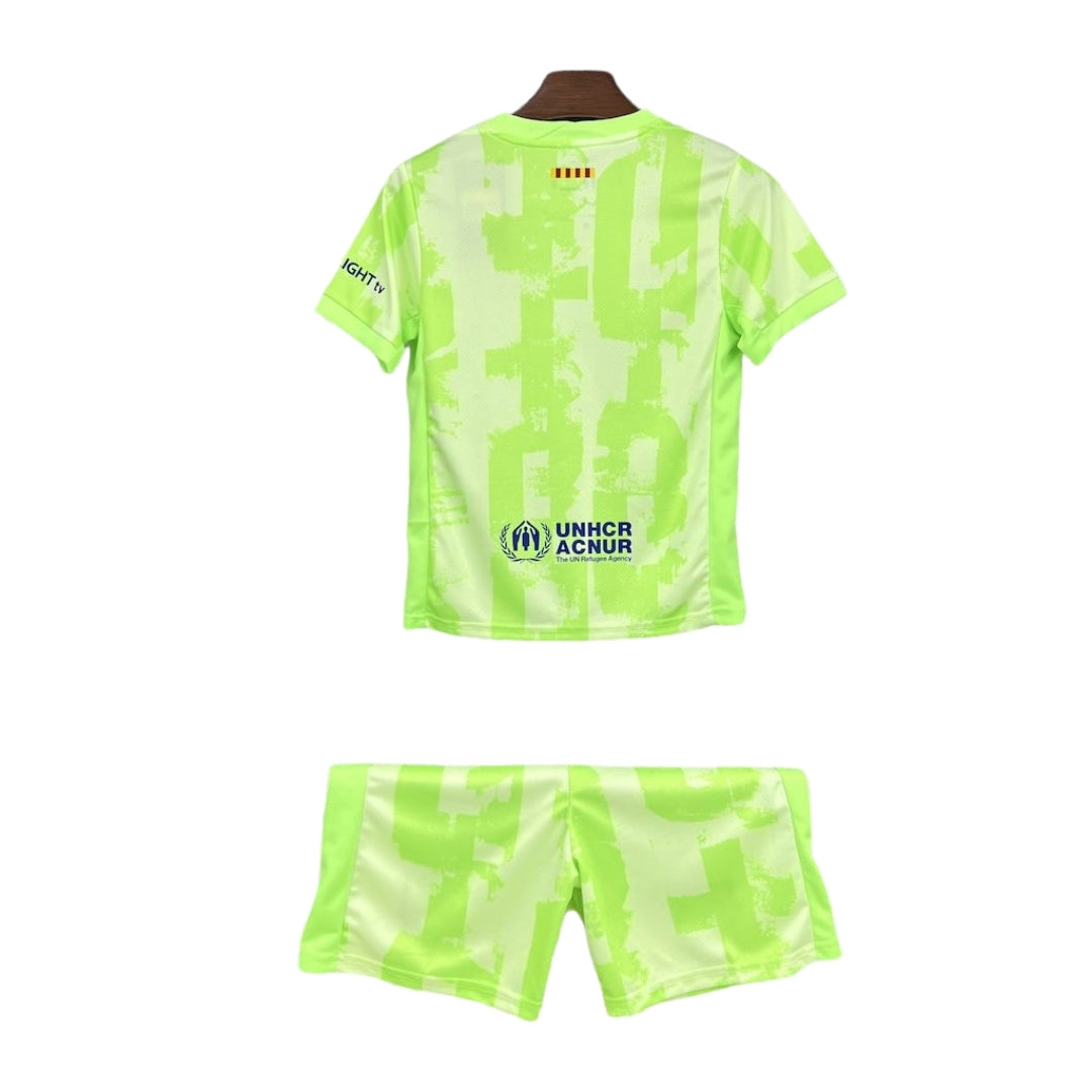 BARCELONA x TRAVIS SCOTT CACTUS JACK GREEN 2025 LIMITED EDITION KIDS SET
