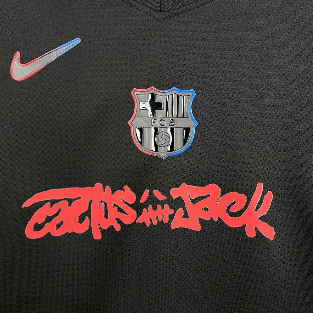 BARCELONA II x TRAVIS SCOTT CACTUS JACK BLACK 2025 LIMITED EDITION KIDS SET