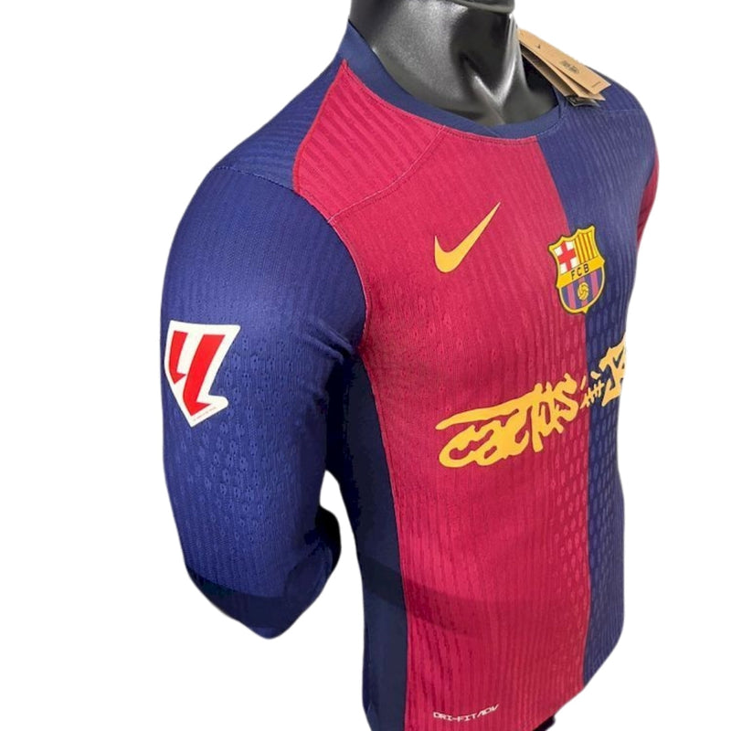 BARCELONA x TRAVIS SCOTT CACTUS JACK 2025 EDICIÓN LIMITADA PLAYER VERSION (MANGA LARGA)