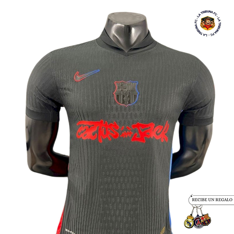 BARCELONA x TRAVIS SCOTT CACTUS JACK NEGRA 2025 EDICIÓN LIMITADA PLAYER VERSION