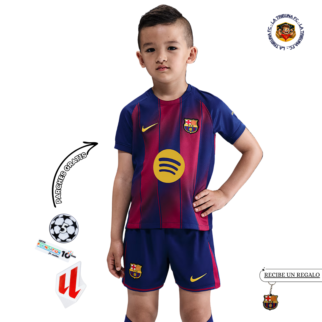 BARCELONA I 25/26 CONJUNTO INFANTIL