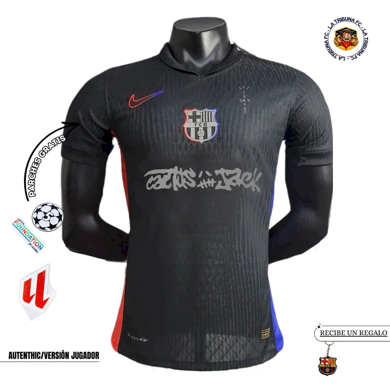 BARCELONA x TRAVIS SCOTT CACTUS JACK NEGRA 2025 EDICIÓN LIMITADA PLAYER VERSION