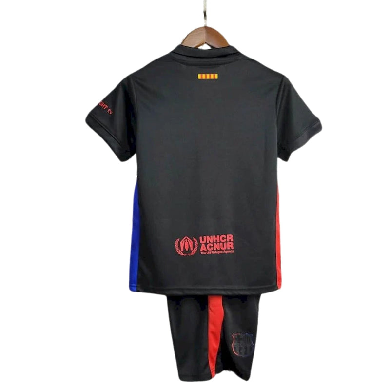 BARCELONA x TRAVIS SCOTT CACTUS JACK NEGRA 2025 EDICIÓN LIMITADA KIDS SET