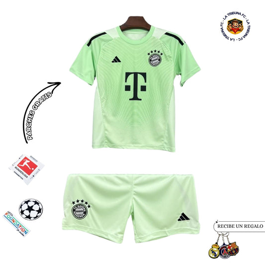 BAYERN MUNICH GREEN 25/26 CHILDREN'S SET