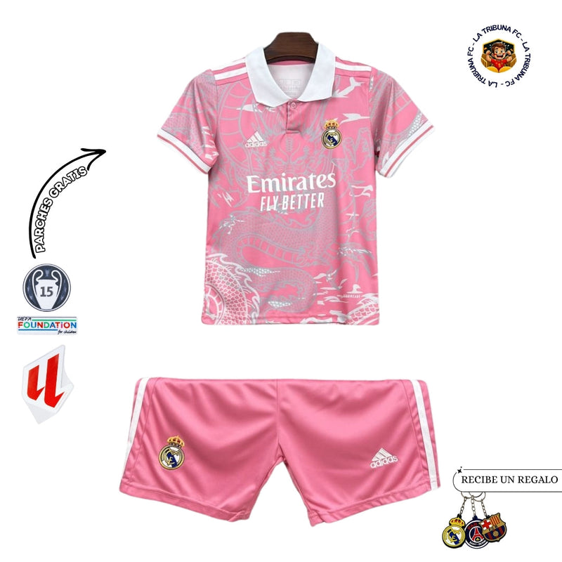 REAL MADRID SPECIAL EDITION ROSADO 25/26 KIDS SET