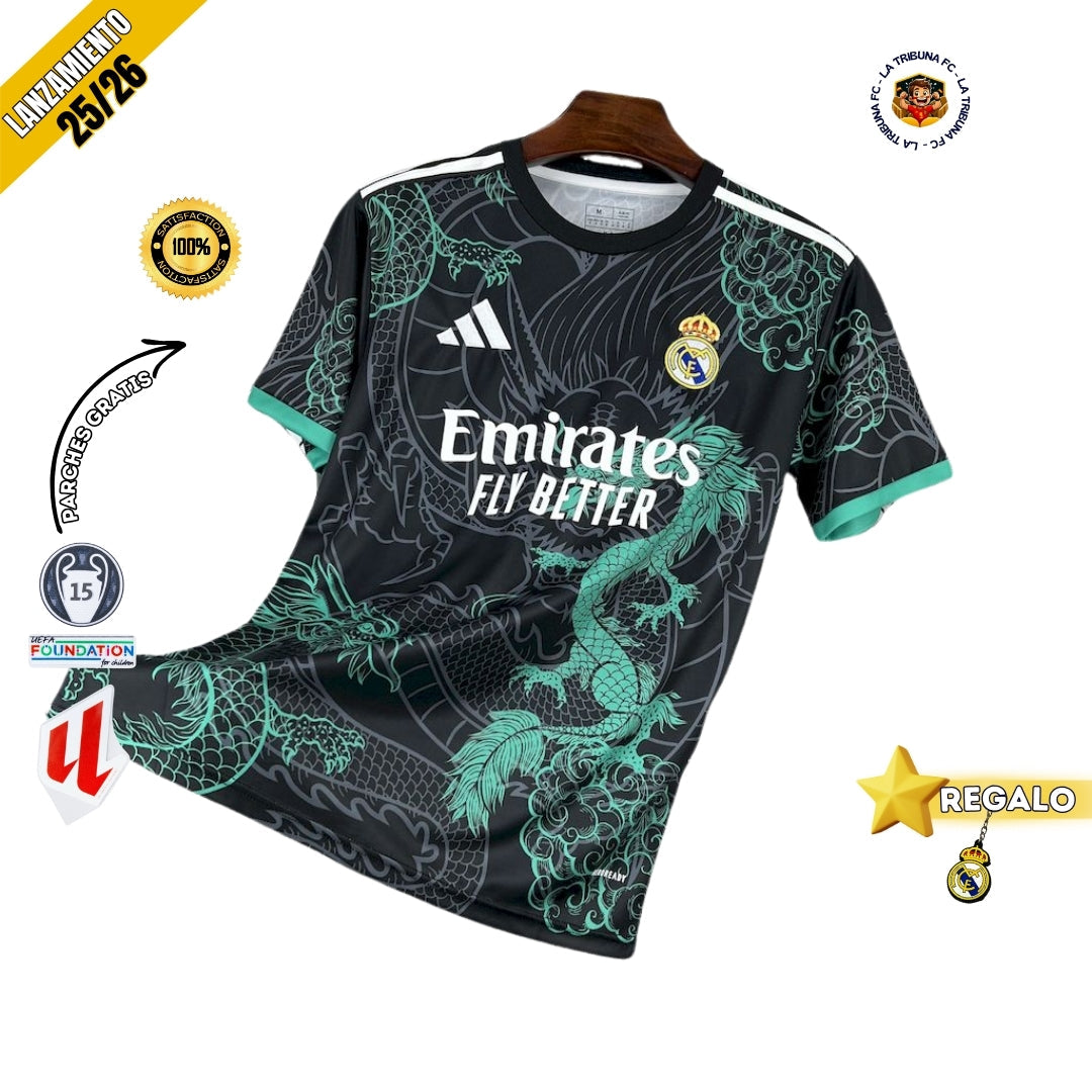 REAL MADRID EDICIÓN ESPECIAL NEGRO Y VERDE 25/26 HOMBRE